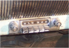 1954 Chevy radio