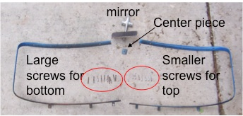 1954 Chevy Bellair window trim hardware