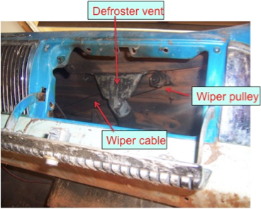 1954 Chevy defroster vent