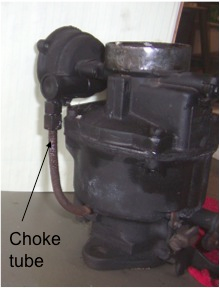 1954 Chevy Carburetor choke tube