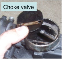 1954 Chevy Carburetor choke valve