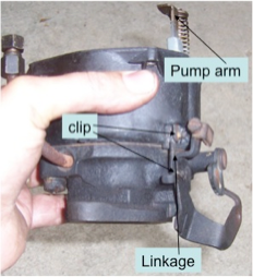 1954 Chevy Carburetor pump arm linkage