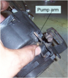 1954 Chevy Carburetor pump arm