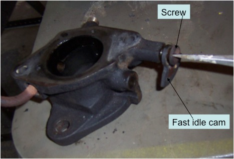 1954 Chevy Carburetor throttle body